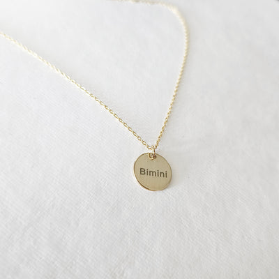 JOURNEY Disc Necklace - JOURNEY Collection by Lat & Lo