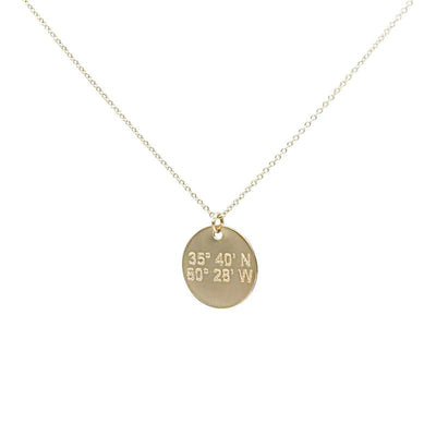 CLN-03 | Lat & Lo™ Disc Necklace