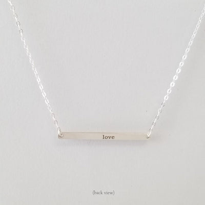 "love" Morse Code Necklace