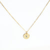 N-98 | Small Initial Disc Necklace