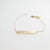 Coordinates skinny bar bracelet in gold color. 14K Gold-Filled. Latitude longitude bracelet by lat & lo.