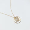 Hammered Disc Necklace