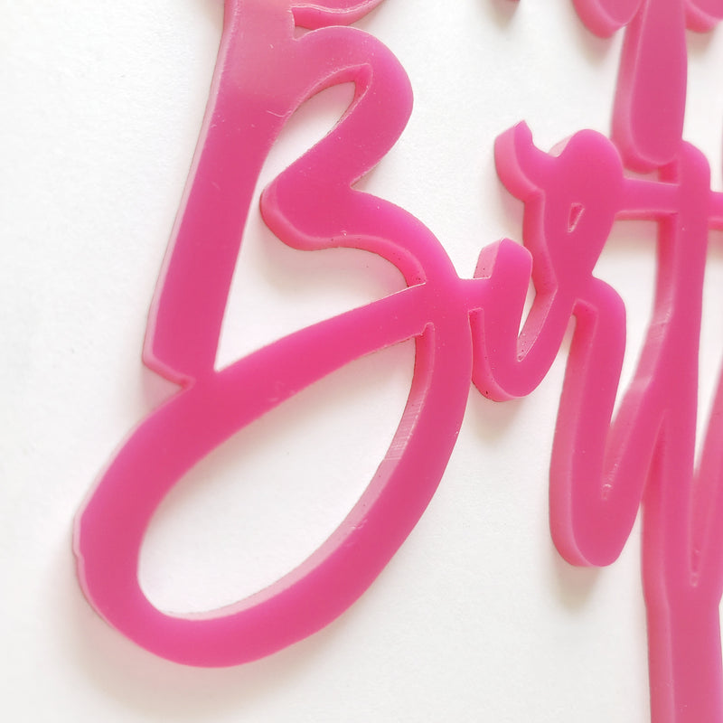 Acrylic Cake Topper | Birthday