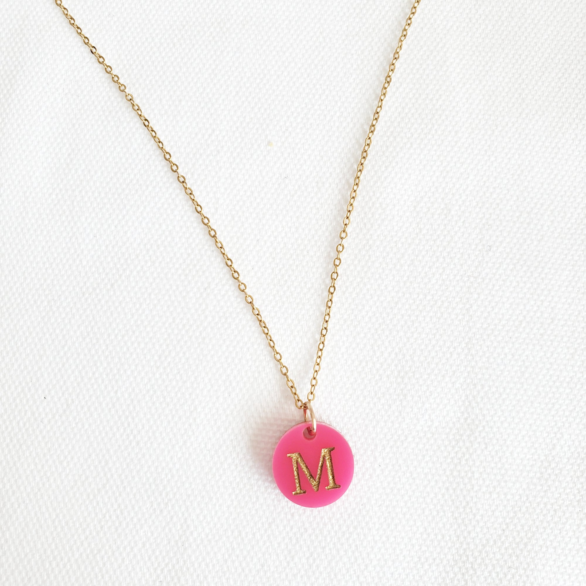 Acrylic Letter Charm Necklace | Nora