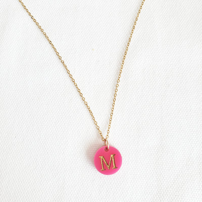 Acrylic Letter Charm Necklace | Nora