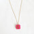 Square | Acrylic Letter Charm Necklace