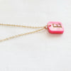 Square | Acrylic Letter Charm Necklace