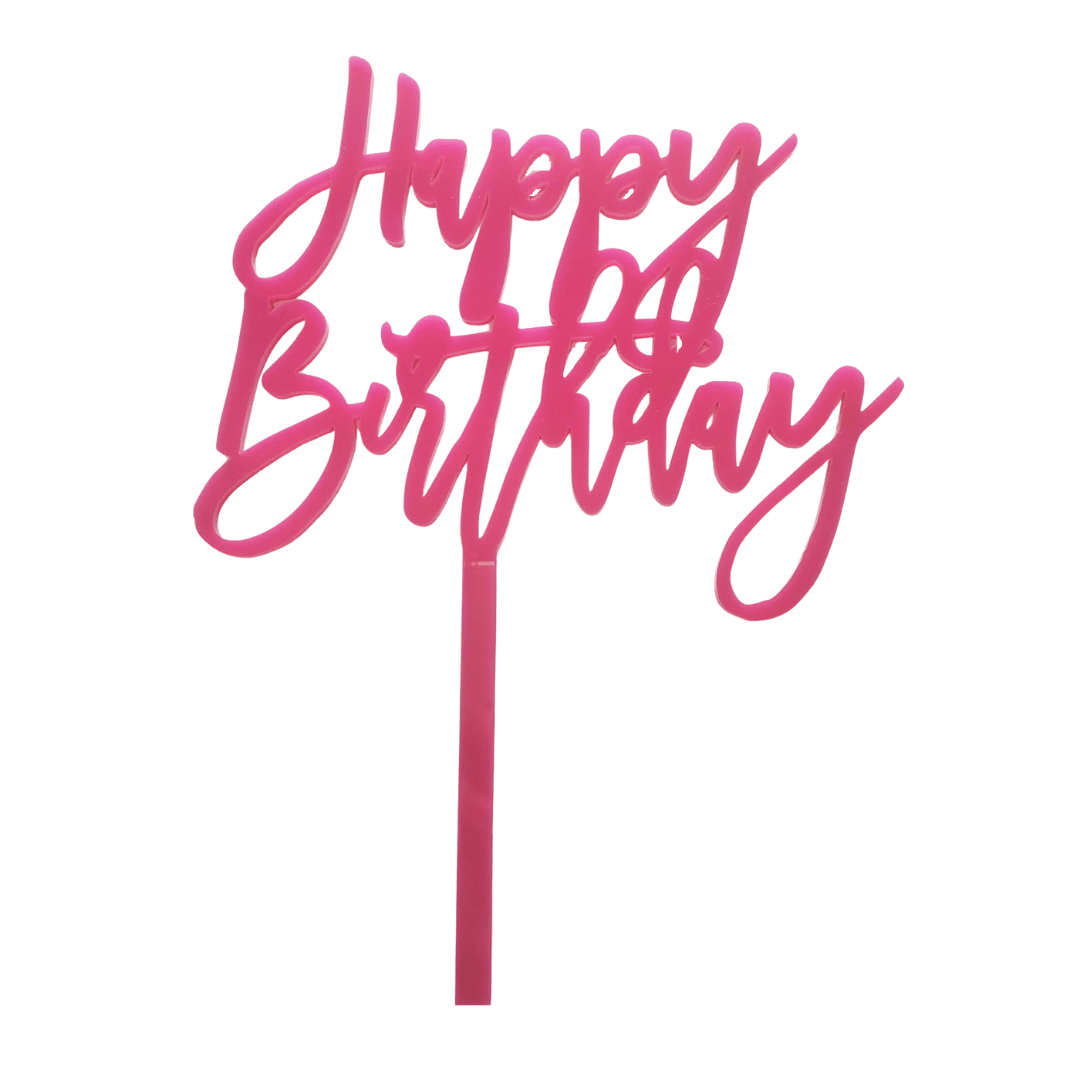 Acrylic Cake Topper | Birthday