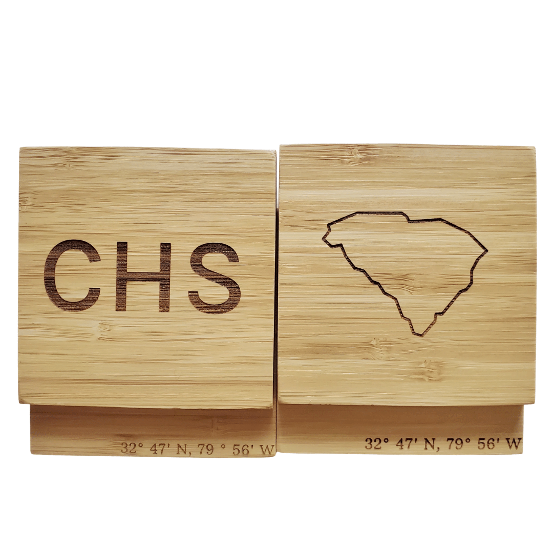 Bamboo "Hometown" Coasters | Customizable