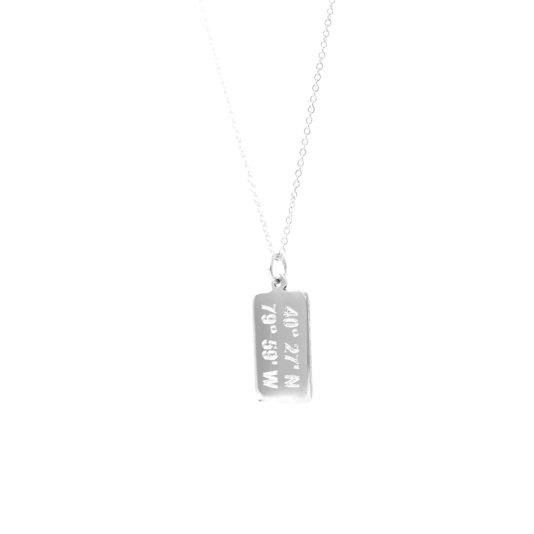 Lat and hotsell long necklace