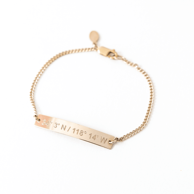 CLB-05 | Lat & Lo™ Chain Bar Bracelet