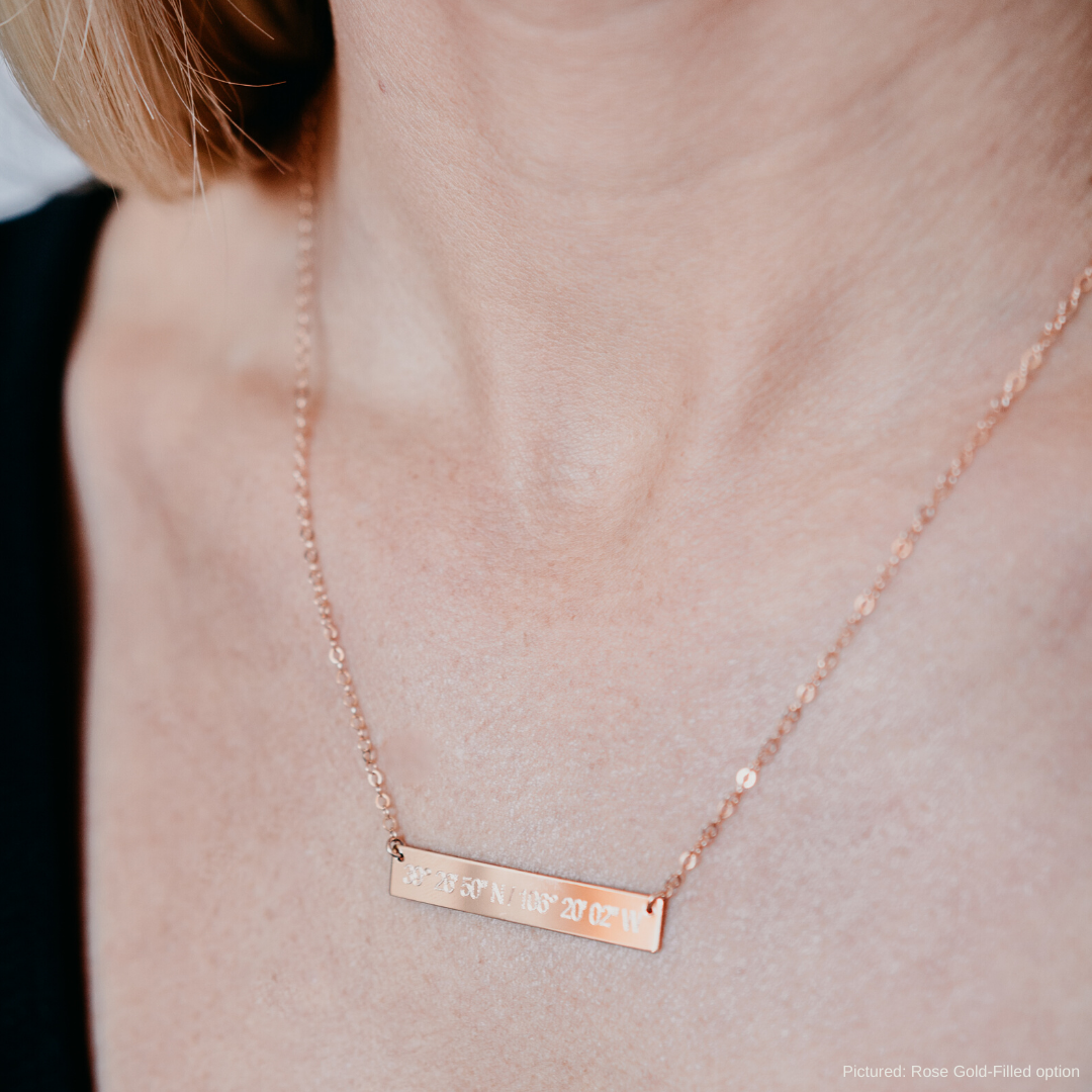 CLN 05 Lat Lo Bar Necklace