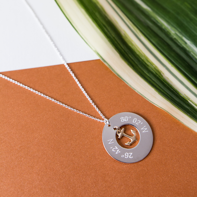 CLN-01 | Lat & Lo™ Where are You Anchored?™ Necklace