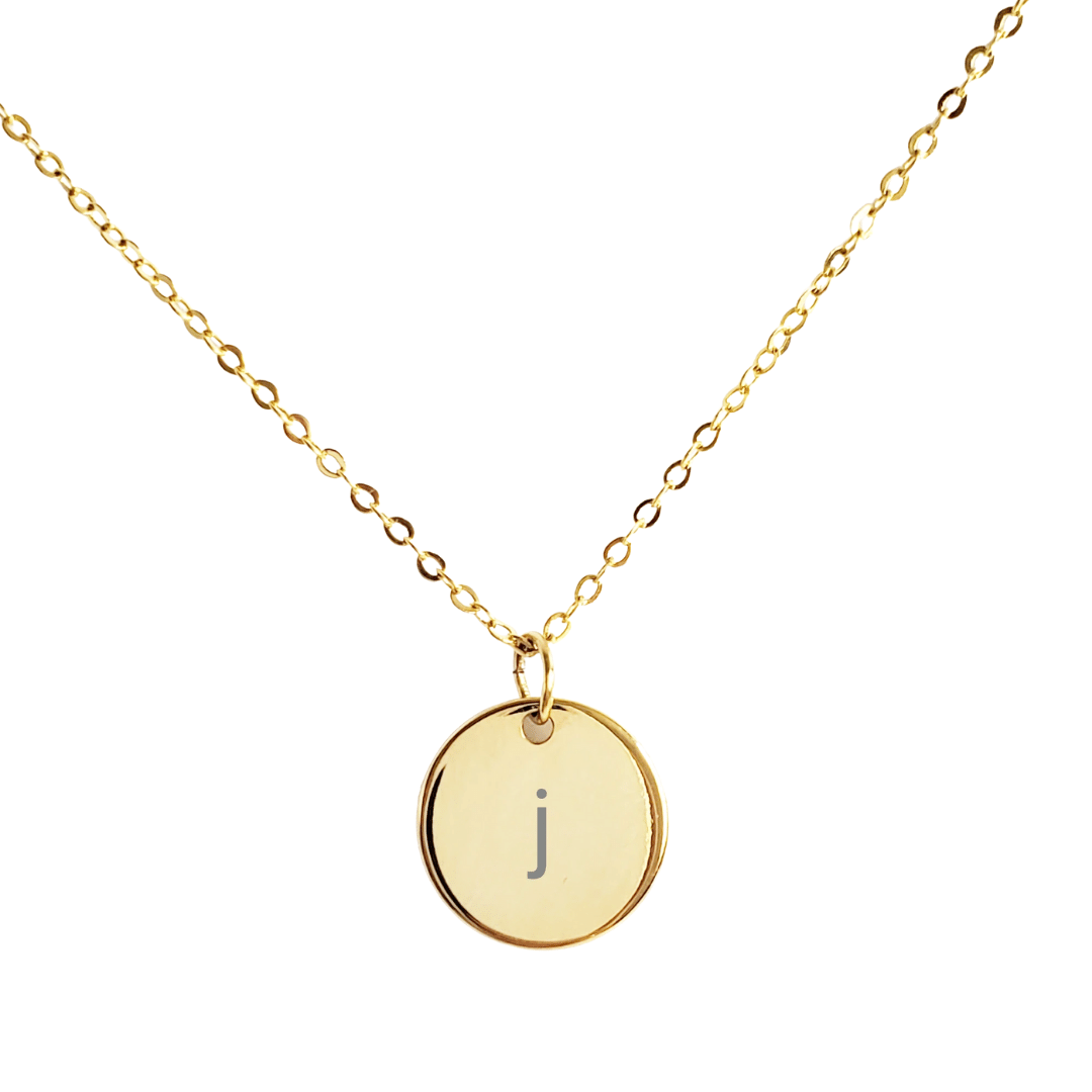 N-98 | Small Initial Disc Necklace