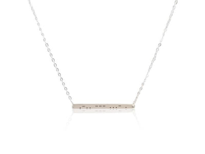 "love" Morse Code Necklace